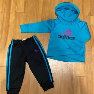 Adidas hoodie and pants